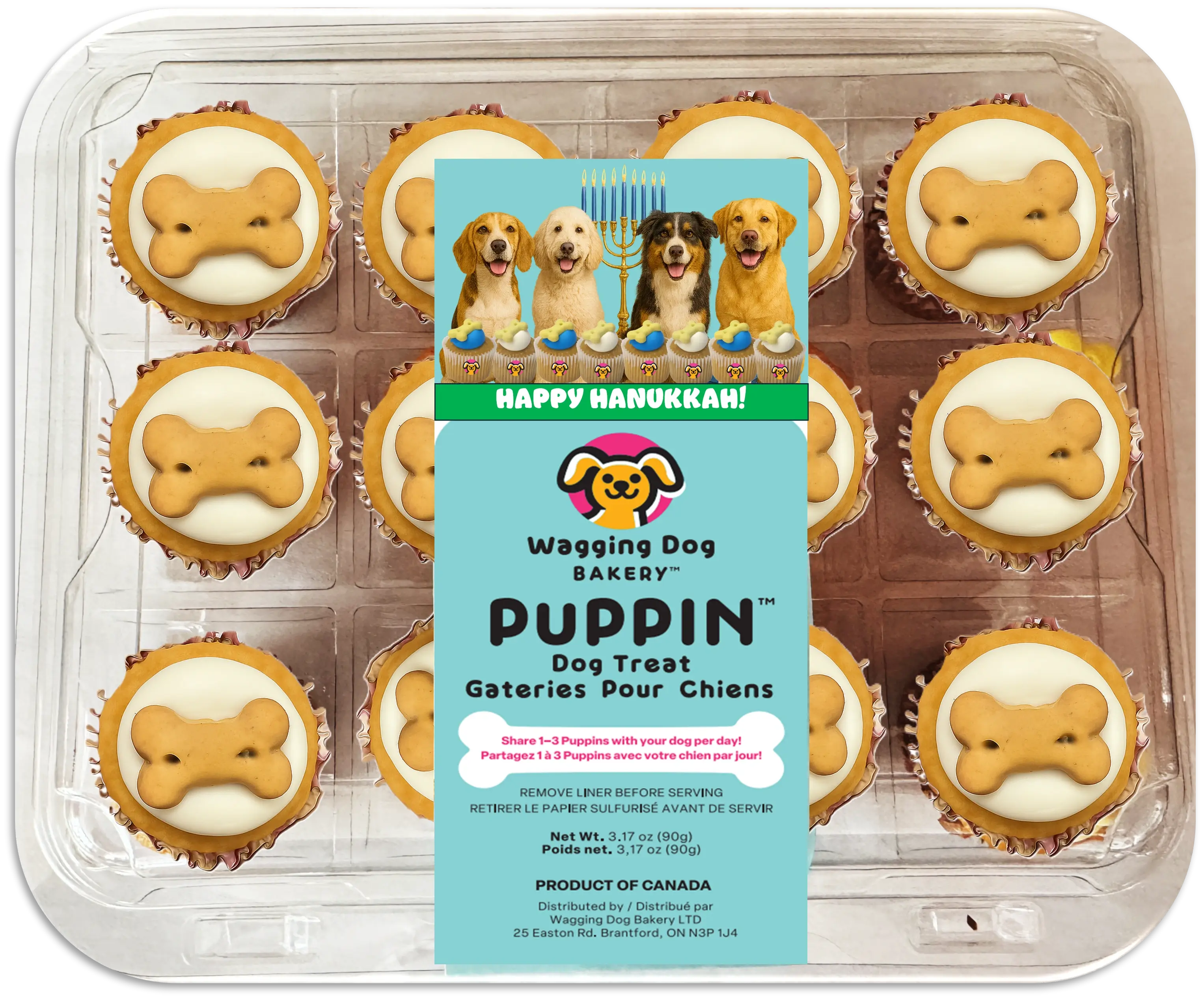 12pack Tray, Happy Hanukkah, 10 per Case